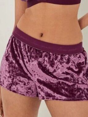 Victoria's Secret Velvet Boxy Pajama Shorts XXL NEW